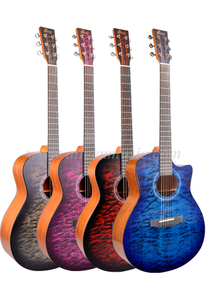 גיטרה אקוסטית 41 אינץ' צבעונית Cutaway Solid Sprue Top (AFM17DTC-GA)