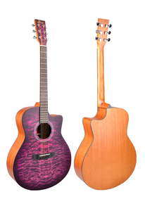 41 אינץ' גיטרה אקוסטית יותר צבעונית חתוכה מוצקה (AFM17DTC-GA)